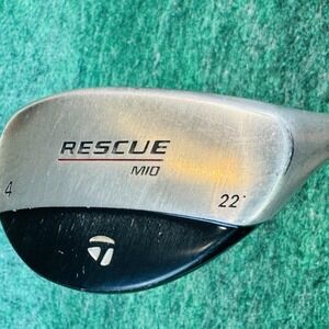TaylorMade Rescue M10 4H Hybrid 22° Mens RH Regular Graphite Black Golf Club